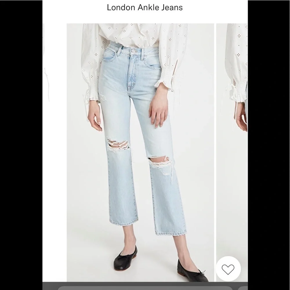 SLVRLAKE  London Ankle Jeans wash name heartbreak hotel size 23